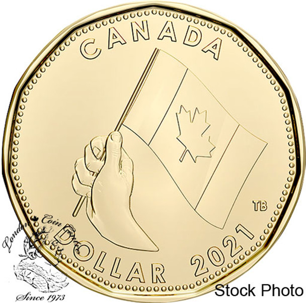 Canada: 2021 $1 Oh Canada Canadian Flag Coin