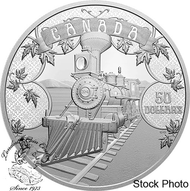 Canada: 2021 $50 The First 100 Years of Confederation: An Emerging Country 5 oz Fine Silver Coin