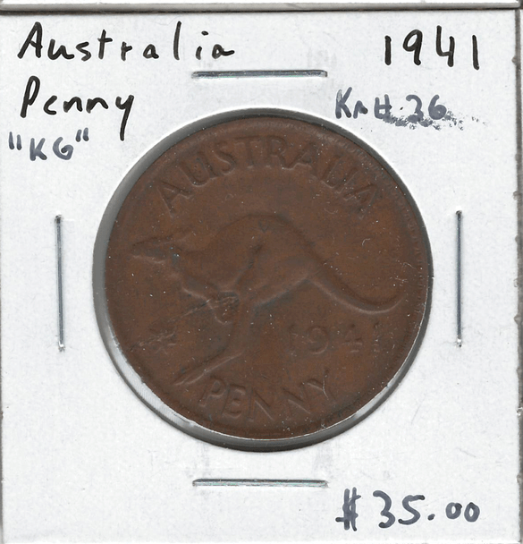 Australia: 1941 1 Penny "KG"