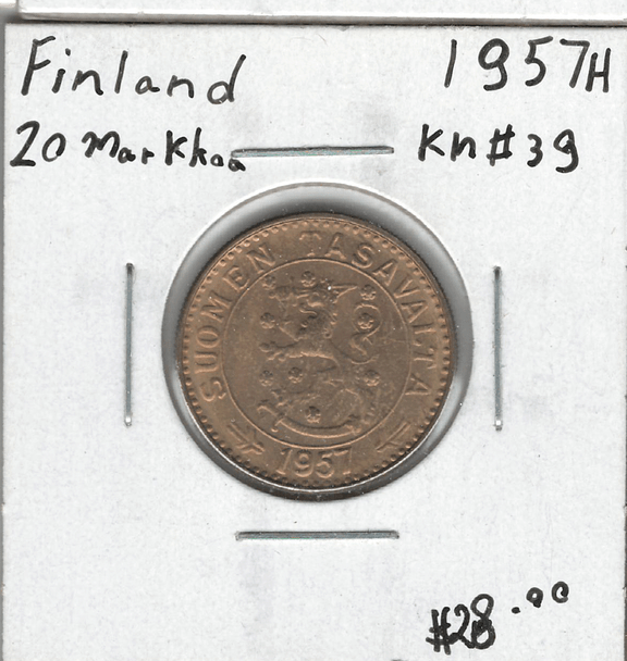 Finland: 1957H 20 Markkaa