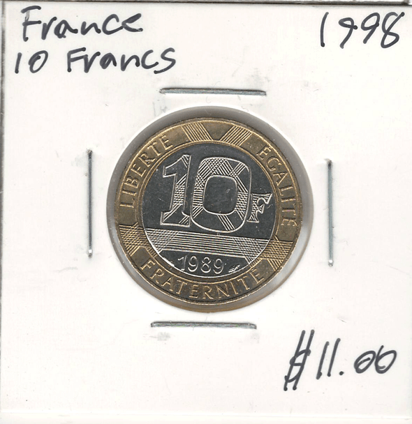 France: 1998 10 Francs