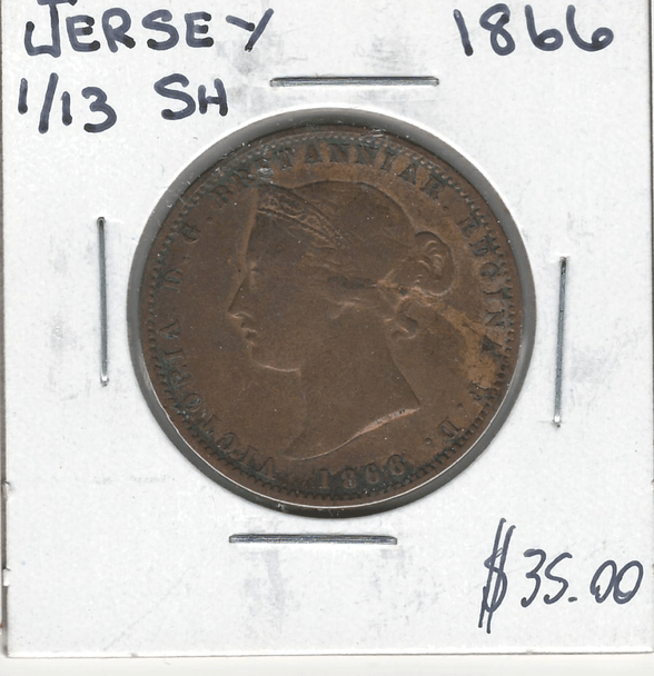 Jersey: 1866 1/13 Shilling