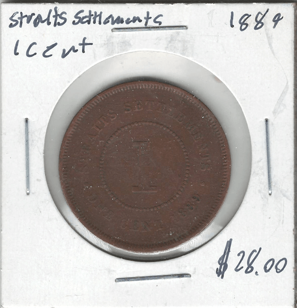 Straits Settlements: 1889 1 Cent