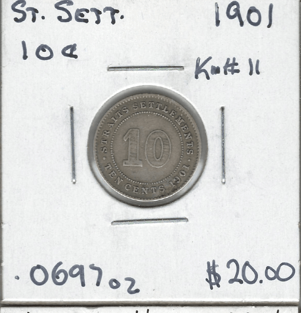 Straits Settlements: 1901 10 Cents