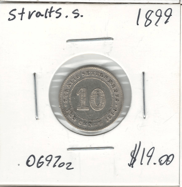 Straits Settlements: 1899 5 Cents Lot#3