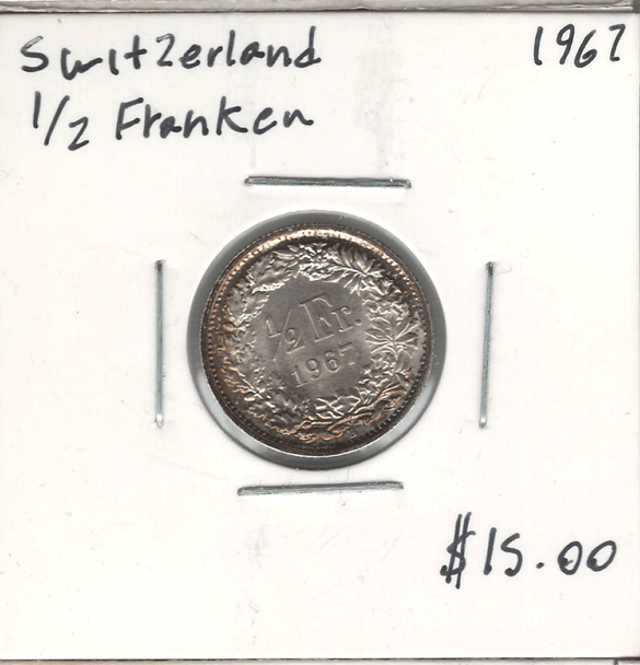 Switzerland: 1967 1/2 Franken