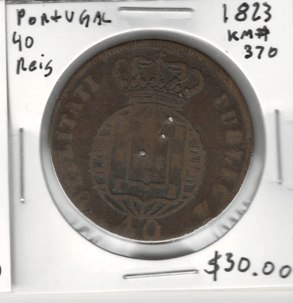 Portugal: 1823 40 Reis
