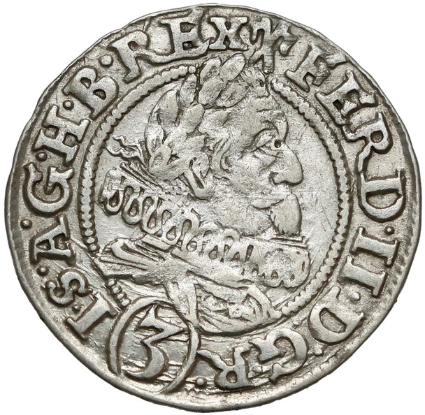 Silesia: 1629 Silver 3 Kreuzer Wroclaw Mint Ferdinand II #2