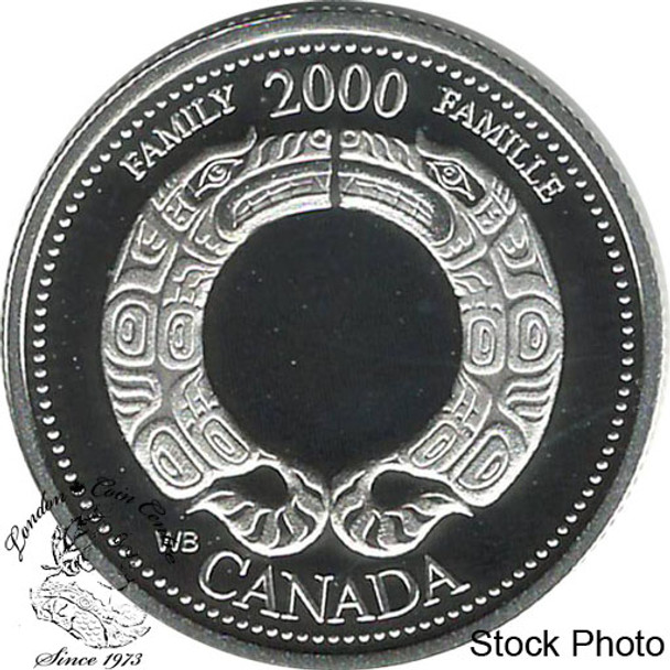 Canada: 2000 25 Cent August Family Proof Silver