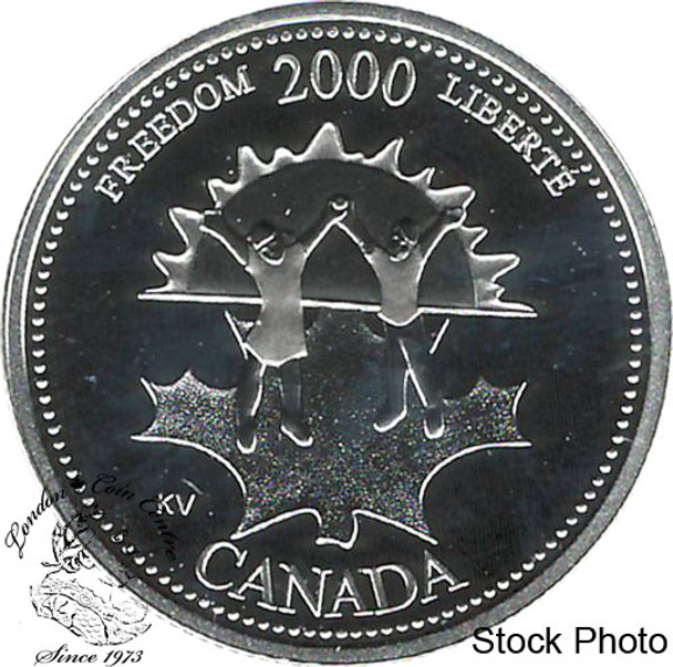 Canada: 2000 25 Cent November Freedom Proof Silver