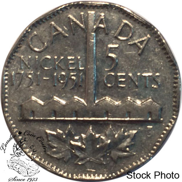 Canada: 1951 5 Cent Commemorative MS60