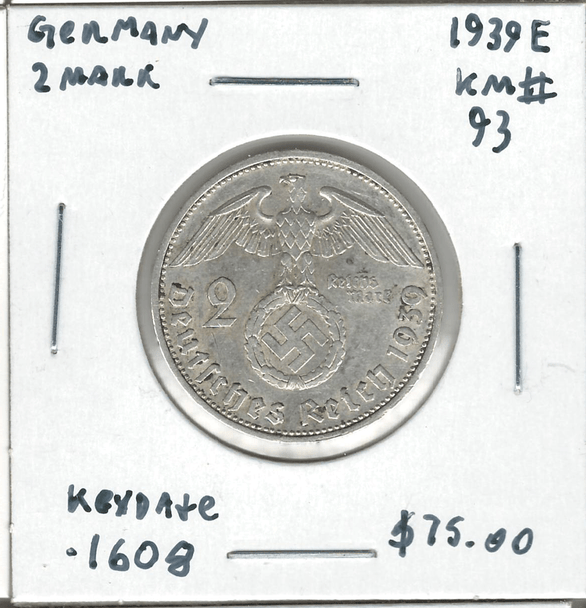 Germany: 1939E 2 Marks