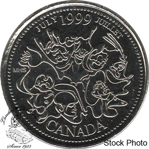 Canada: 1999 July 25 Cent Proof Like