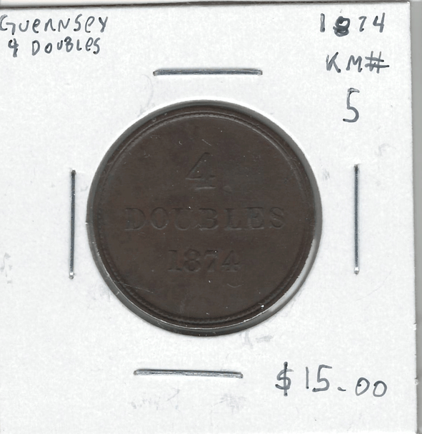 Guernsey: 1874 4 Doubles