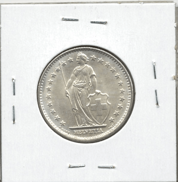 Switzerland: 1965 2 Francs Lot#7