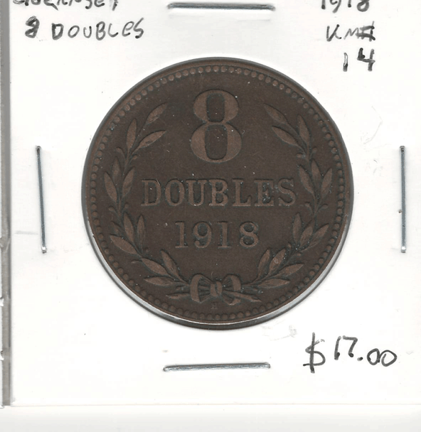 Guernsey: 1918 8 Doubles