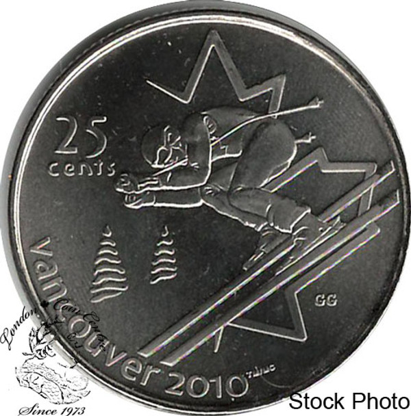 Canada: 2007 25 Cent Alpine Skiing BU