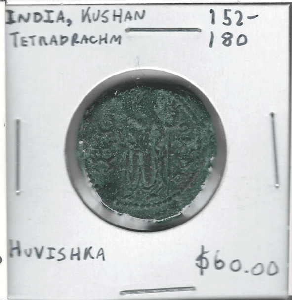 India: Kushan: 152 - 180 Tetradrachm Huvishka