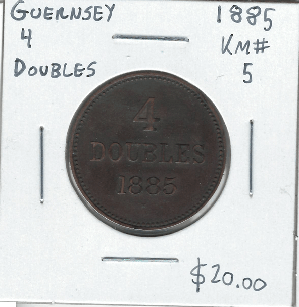 Guernsey: 1885 4 Doubles