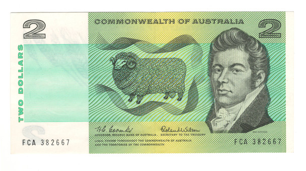 Australia: 1966 2 Dollar Banknote