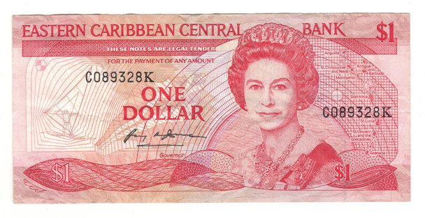 East Caribbean: 1985 Dollar Banknote