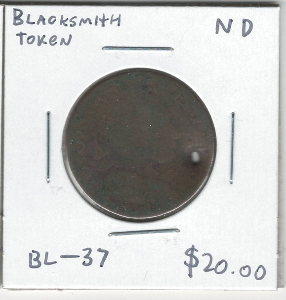 Blacksmith Token No Date BL-37