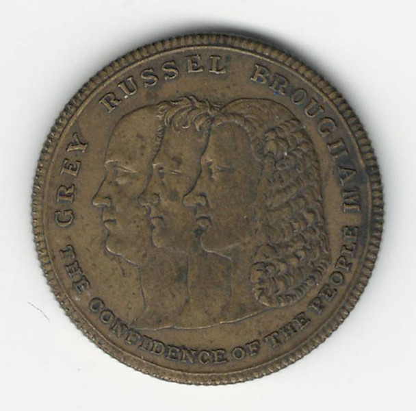 Scotland: 1832 Political Token "Reform Bill"