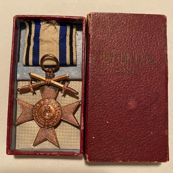 A Bavarian Military Merit Cross With Swords 3rd Class