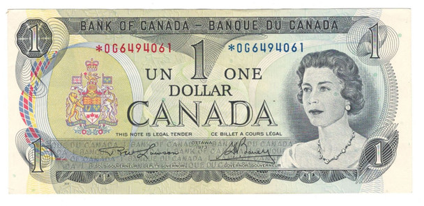 Canada: 1973 $1 Bank Of Canada Replacement Banknote OG Lot#3