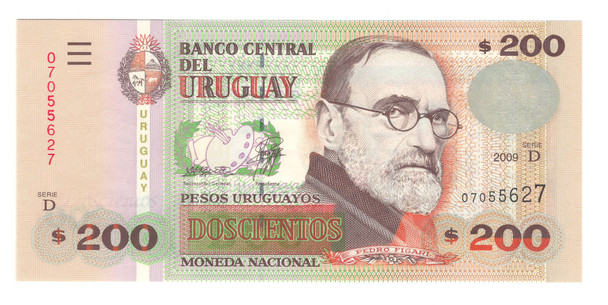 Uruguay: 200 Pesos Banknote P.89b