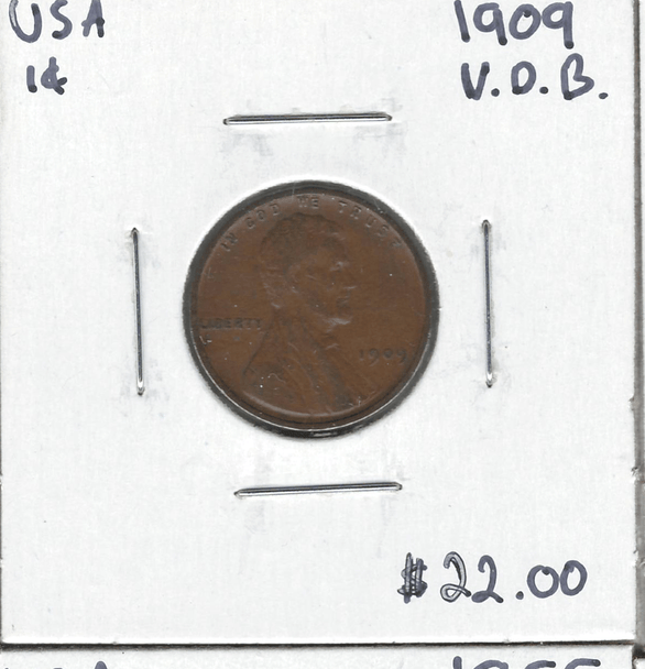 United States: 1909 VDB Indian Head Cent
