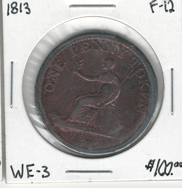 Wellington: 1813 Penny Token WE-3 F12