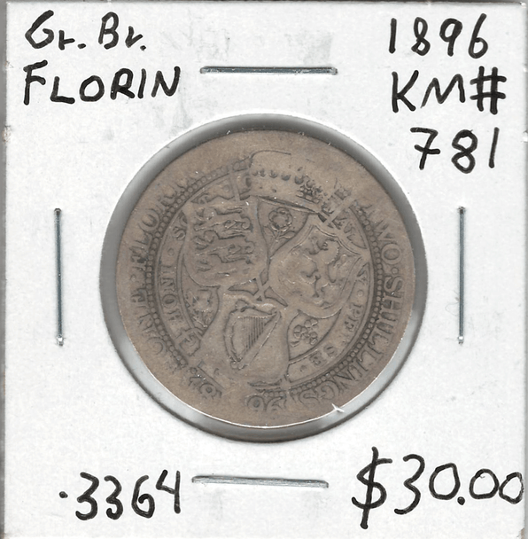 Great Britain: 1896 Florin