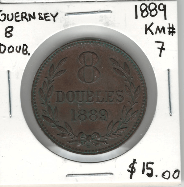 Guernsey: 1889 8 Doubles