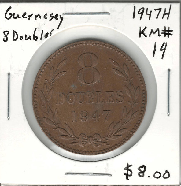 Guernsey: 1947H 8 Doubles