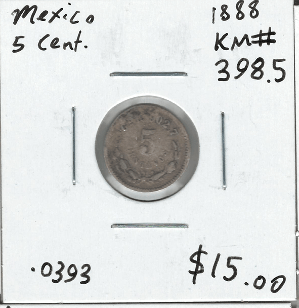 Mexico: 1888 5 Centavos