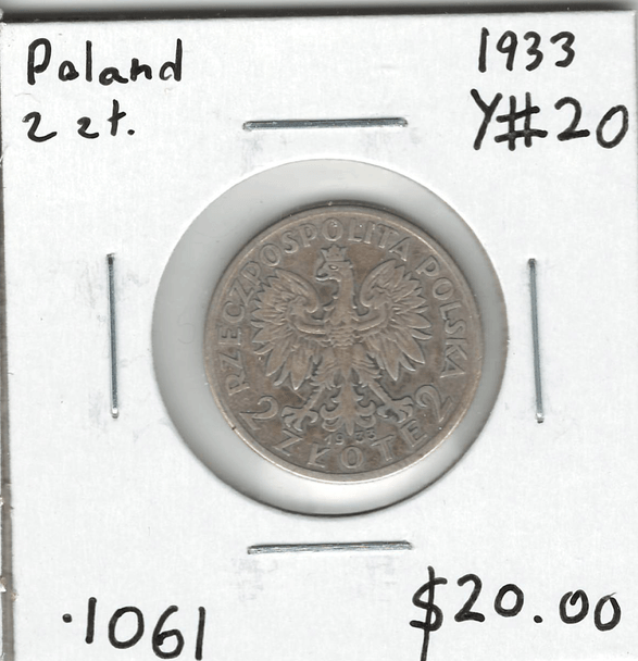 Poland: 1933 2 Zloty Lot#5