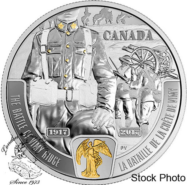 Canada: 2017 $20 First World War Battlefront Series: The Battle of Vimy Ridge Silver Coin
