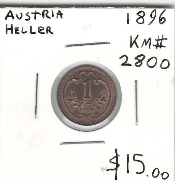 Austria: 1896 Heller