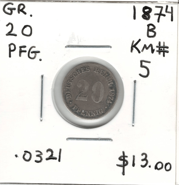 Germany: 1874 20 Pfennig