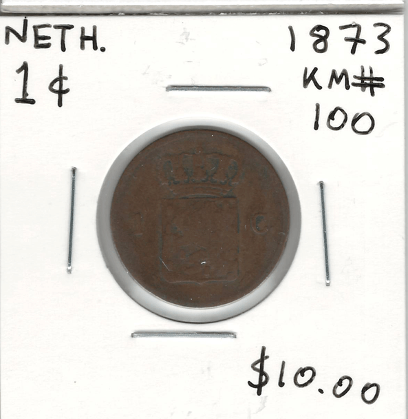 Netherlands: 1873 1 Cent