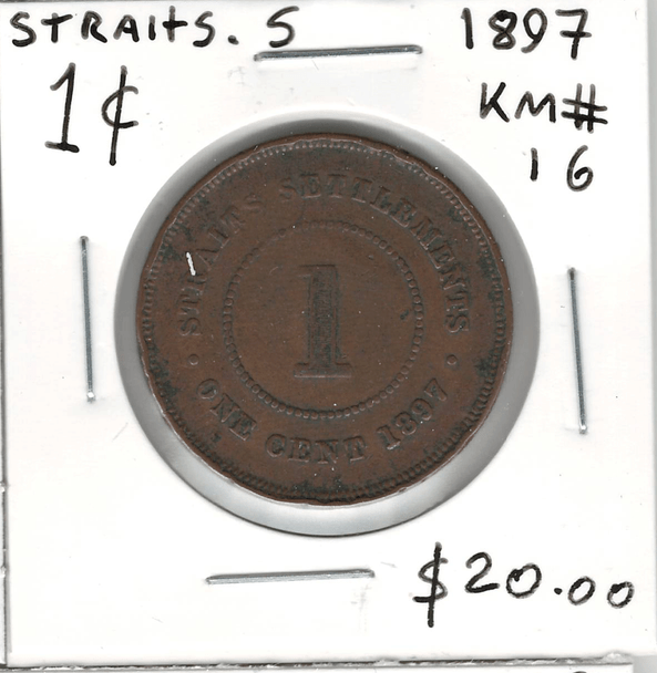 Straits Settlements:  1897 Cent