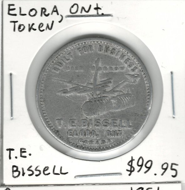 Canada: Elora Ontario Token T.E. Bissell