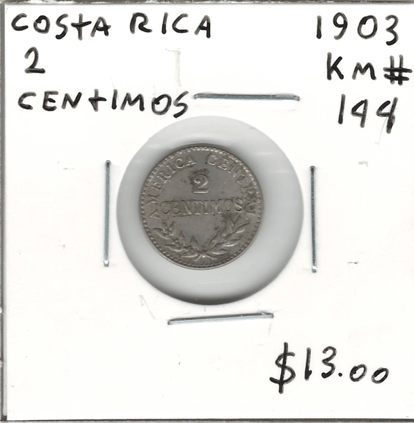 Costa Rica: 1903 2 Centimos