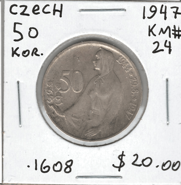 Czechoslovakia: 1947 50  Korun