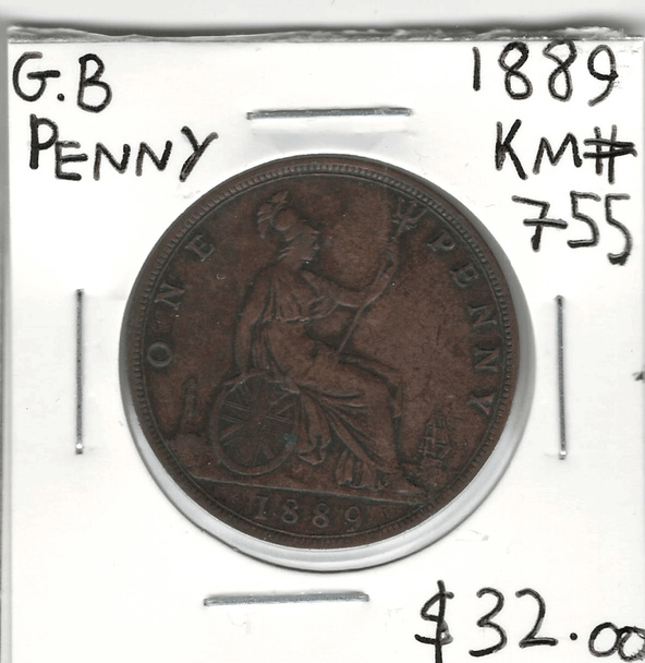 Great Britain: 1889 Penny