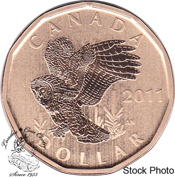 Canada: 2011 $1 Great Grey Owl Loonie Specimen