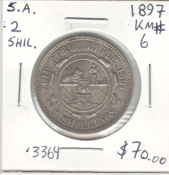 South Africa: 1897 2 Shillings