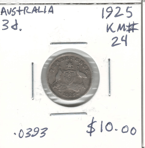 Australia: 1925 3 Pence