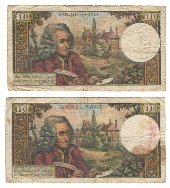 France: 1963 and 1969 10 Francs